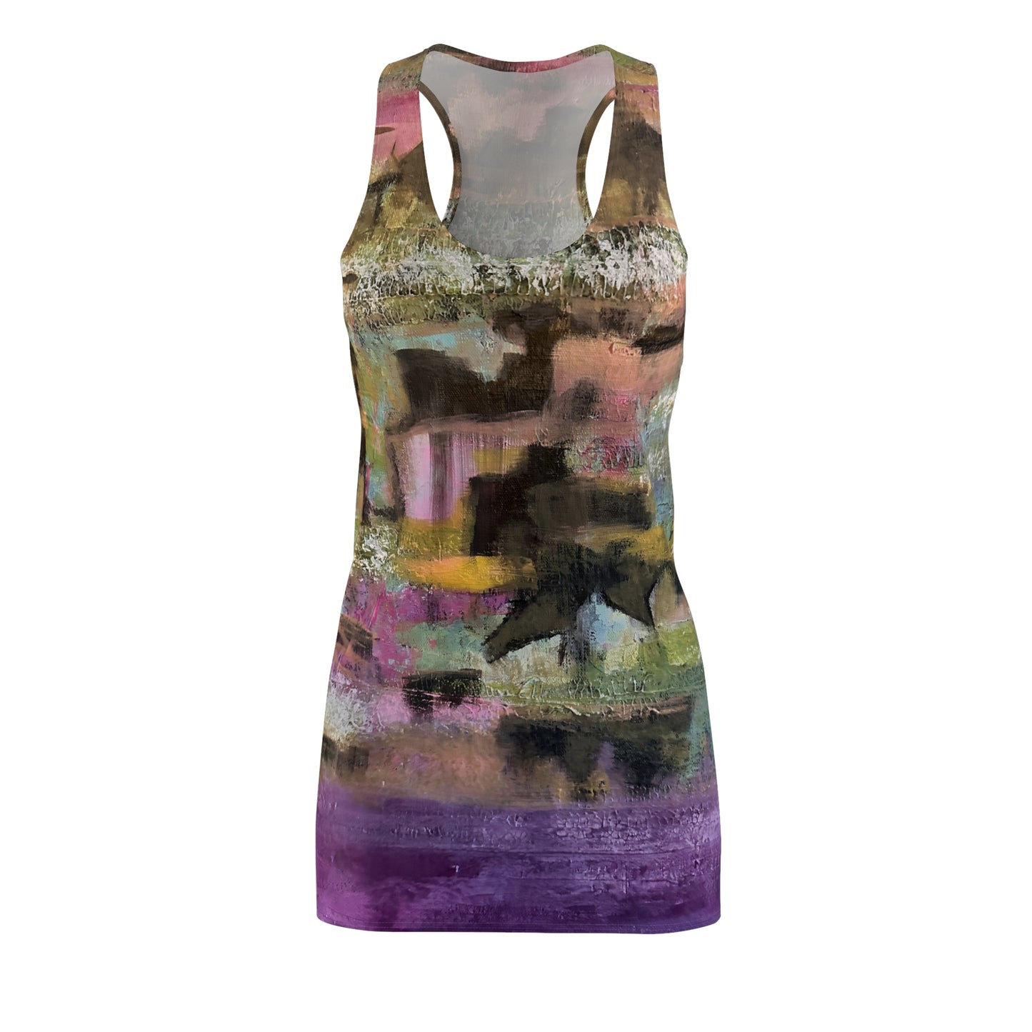 Women's Cut & Sew Racerback Dress (AOP)